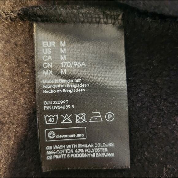 H&M Fitted Sweatshirt Long Sleeve Dress Medium - Picture 8 of 8